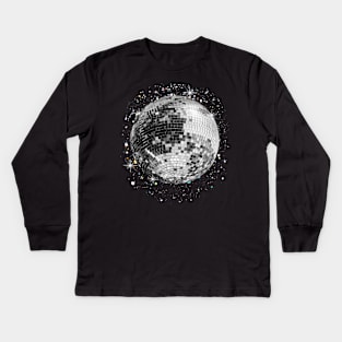 Black And White Disco Kids Long Sleeve T-Shirt